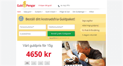 Desktop Screenshot of guldpengar.se